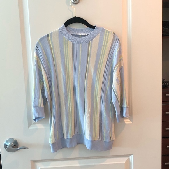 Mango Striped Top Size XS - Picture 2 of 13